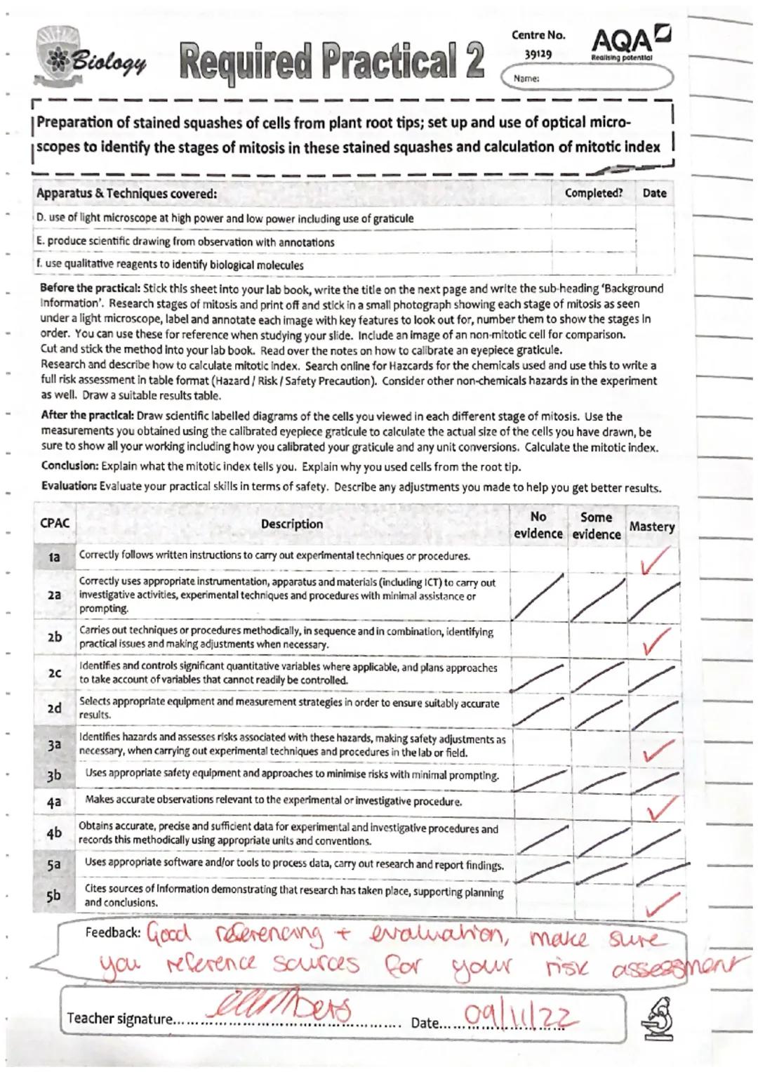 # Focus on maths skills

## Using an eyepiece graticule and calculating magnification

An eyepiece graticule is a glass or plastic disc with