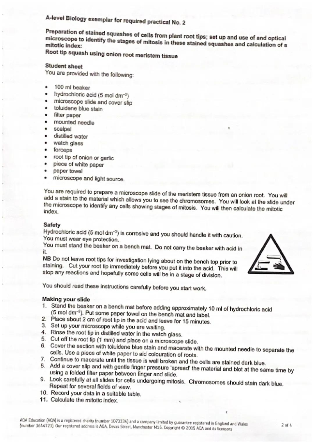 # Focus on maths skills

## Using an eyepiece graticule and calculating magnification

An eyepiece graticule is a glass or plastic disc with
