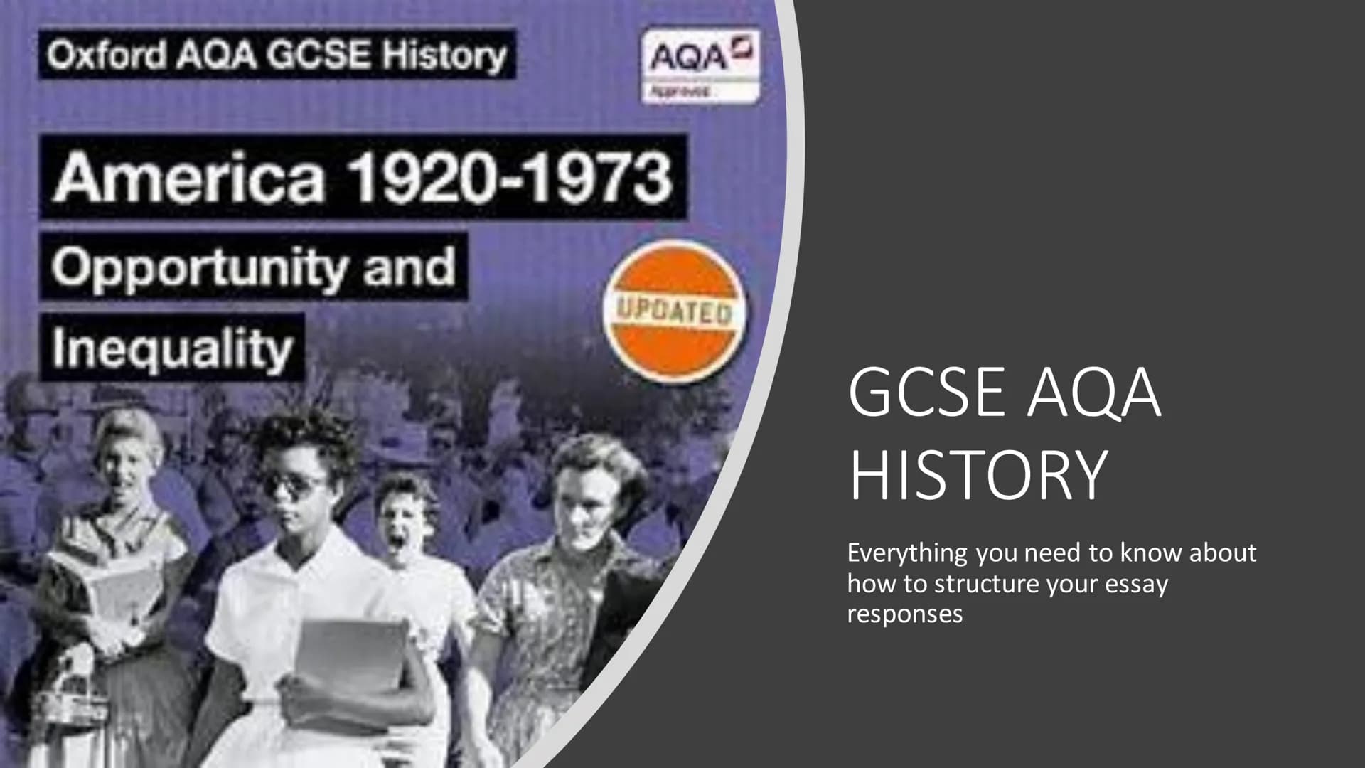 Oxford AQA GCSE History
AQA
America 1920-1973
Opportunity and
Inequality
UPDATED
GCSE AQA
HISTORY
Everything you need to know about
how to s
