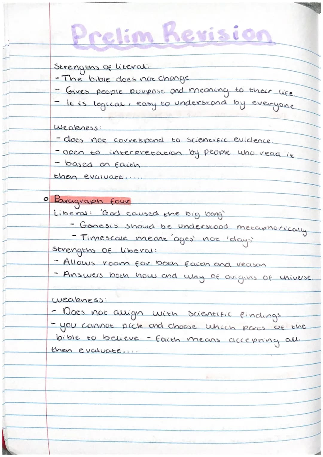 Prelim Revision
'The big bang theory is.
satisfactory
universe. To what extent do
the
how to approach:
• Paragraph one: the big bong theary.