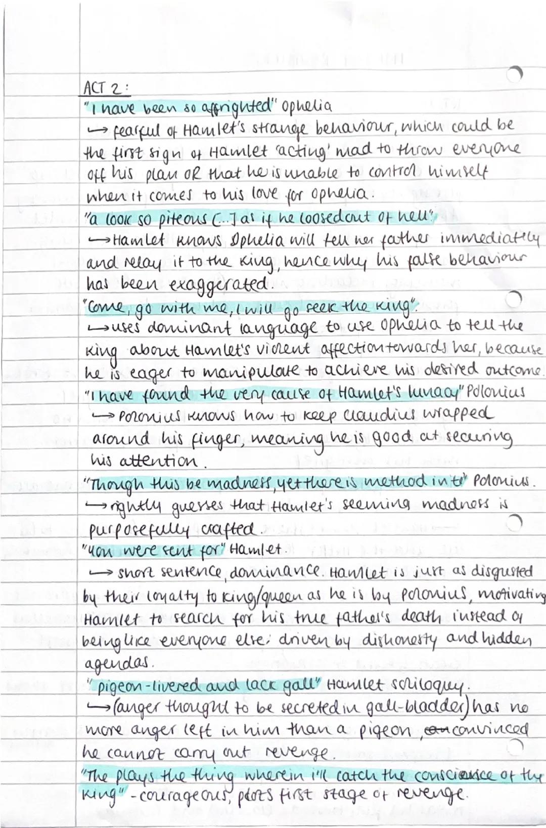 HAMLET REVISION

ACT 1:
"How now Horatio? You tremble and look pale!
"To our valiant brother. [...] Now for ourselves"

claudius about the d