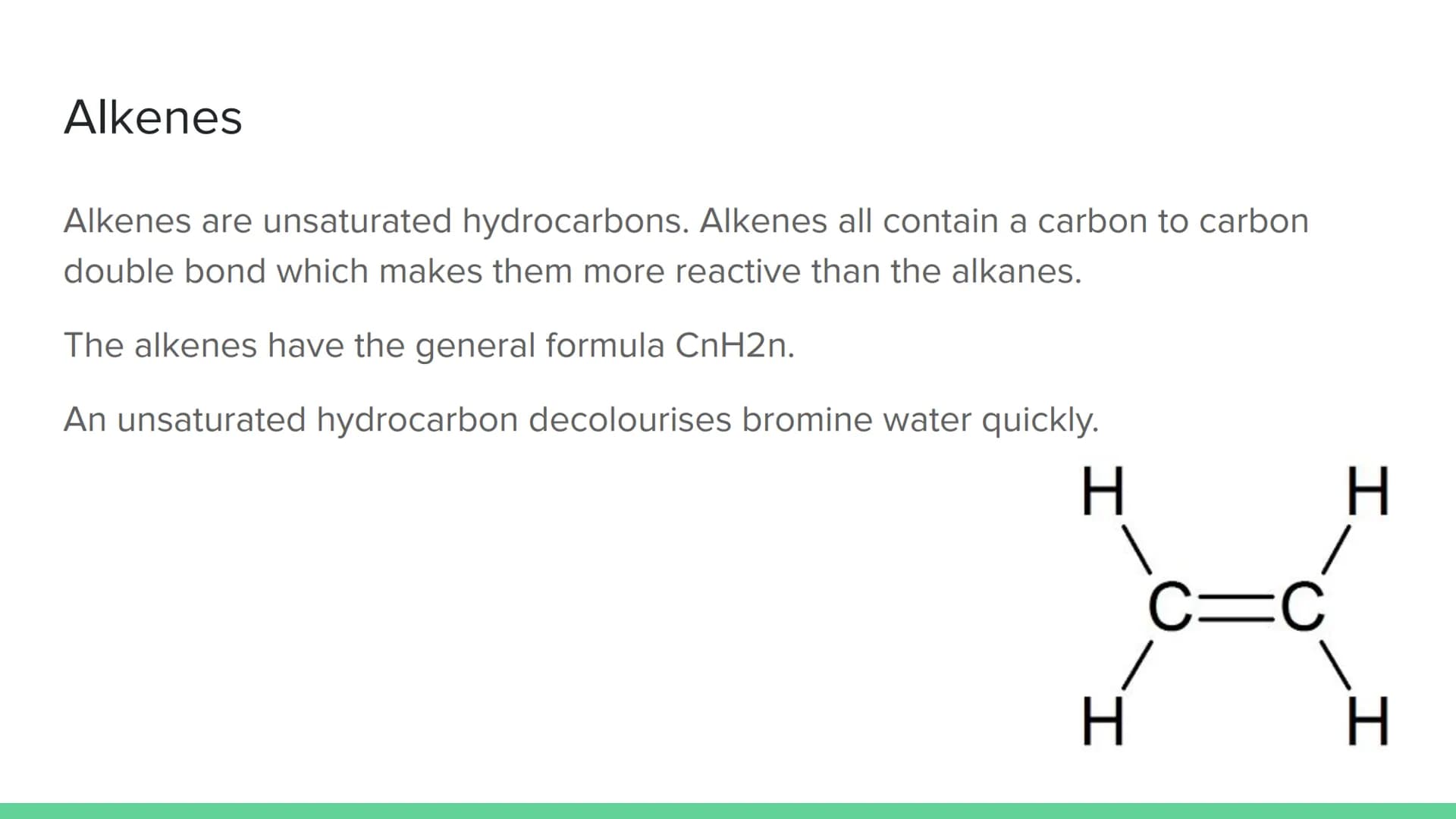 Homologous Series
National 5 Chemistry Hydrocarbons
Hydrocarbons are compounds made of hydrogen and carbon atoms only.
A homologous series i