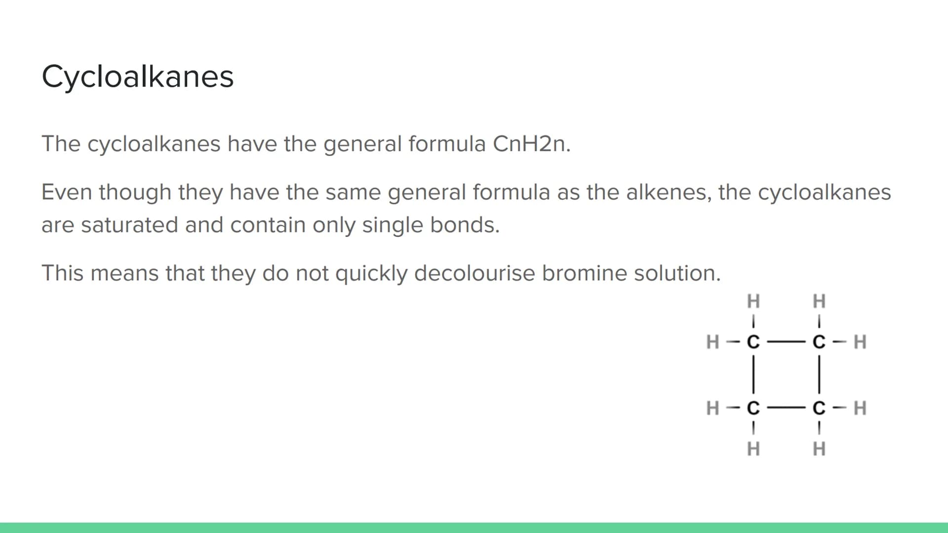 Homologous Series
National 5 Chemistry Hydrocarbons
Hydrocarbons are compounds made of hydrogen and carbon atoms only.
A homologous series i