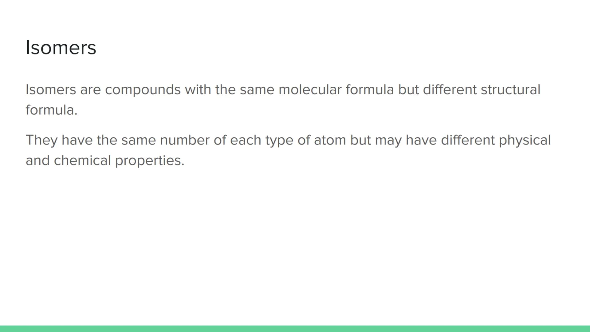 Homologous Series
National 5 Chemistry Hydrocarbons
Hydrocarbons are compounds made of hydrogen and carbon atoms only.
A homologous series i