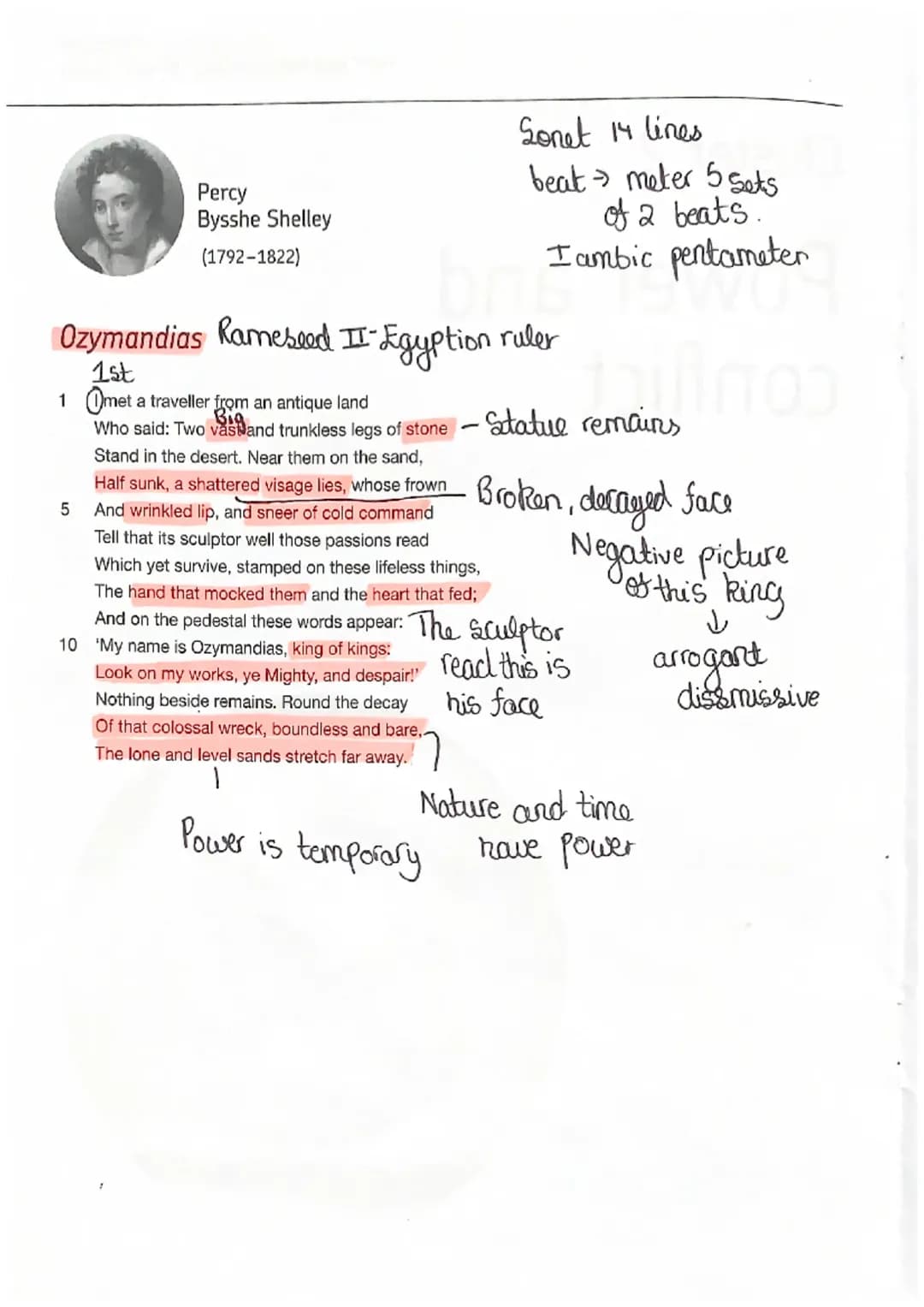 GCSE AQA English Literature Poetry Revision: Ozymandias and More!