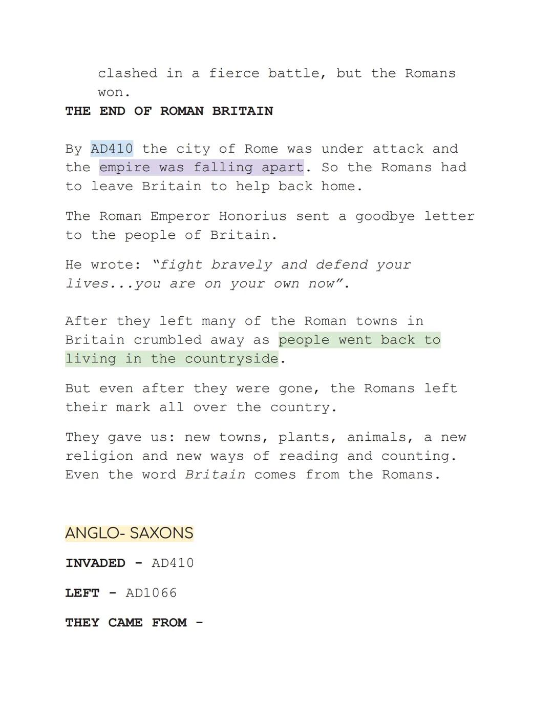 # HISTORY

BC - Before Christ
AD - Anno Domini (the years of our lord)
BCE - Before common era
CE - Common era

## Vocabulary

Chronology - 