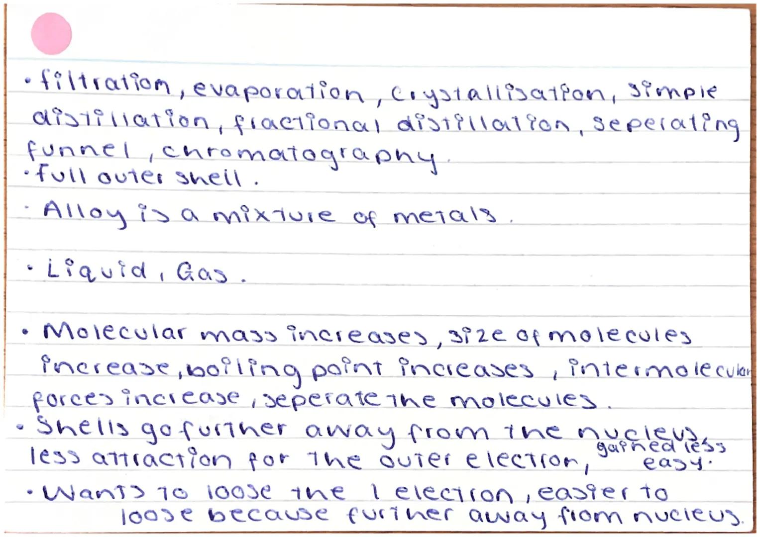 Properties of halogens
(group 7)?
3 magnetic transition metals?
Properties of transition metails?
What's an ion?
Noble gases & boiling point