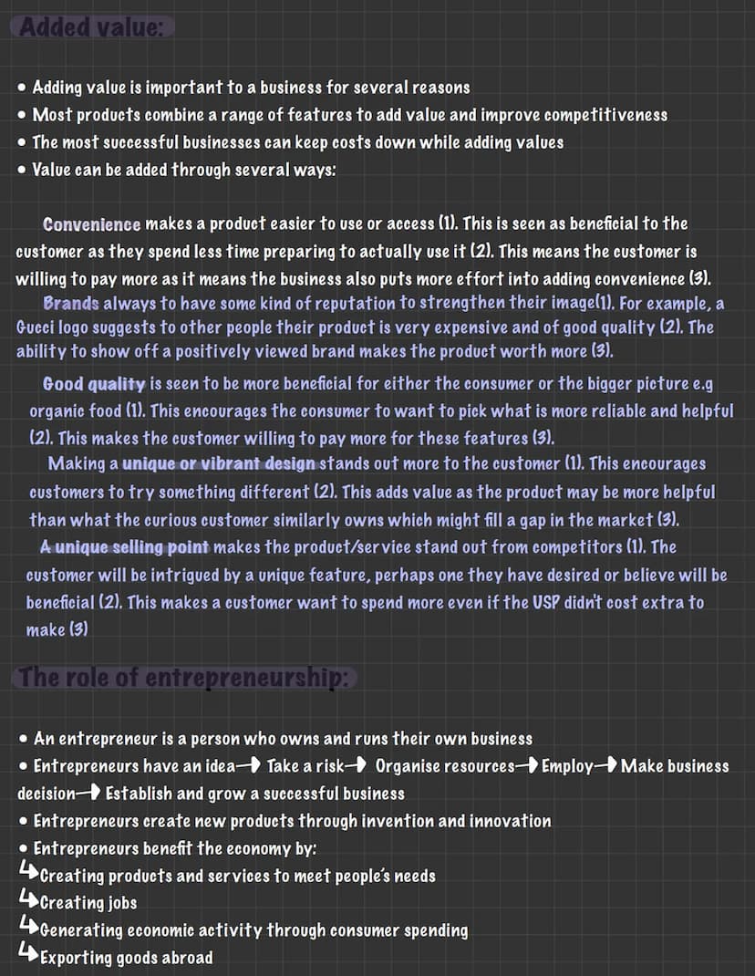 BUSINESS
UNIT 1.1: ENTERPRISE AND ENTREPRENEURSHIP
The dynamic nature of a business:
• Many businesses exist in order to meet a need or fill
