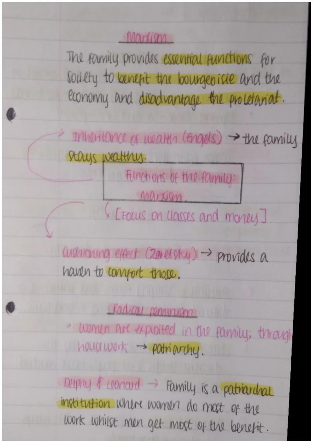 # Sociology

Families and households

Functionalism:
The family is a vital 'organ' in maintaining
the 'body' of society, and is a key buildi