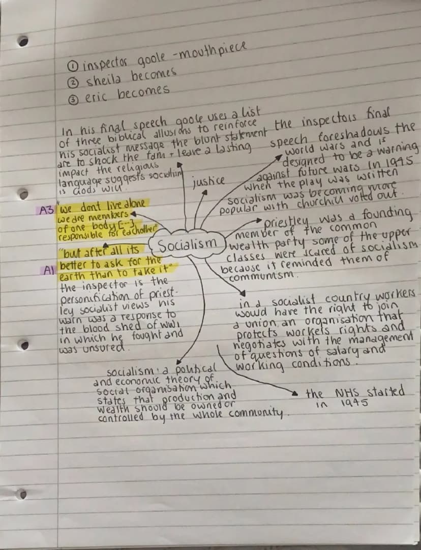 AIC
①erics rape - legality
mrs B ignoring her
③Sheilas act of envy.
t
Gerald Billings base their
morality on their class: "we,
Aldre respect