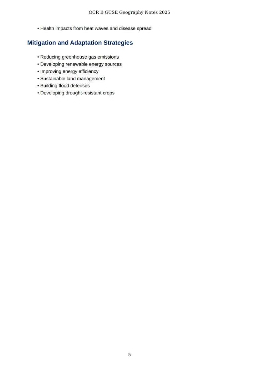 # OCR B GCSE Geography Notes 2025

# OCR B GCSE Geography Notes
2025

Comprehensive revision notes and case studies

Created: 30 March 2025
