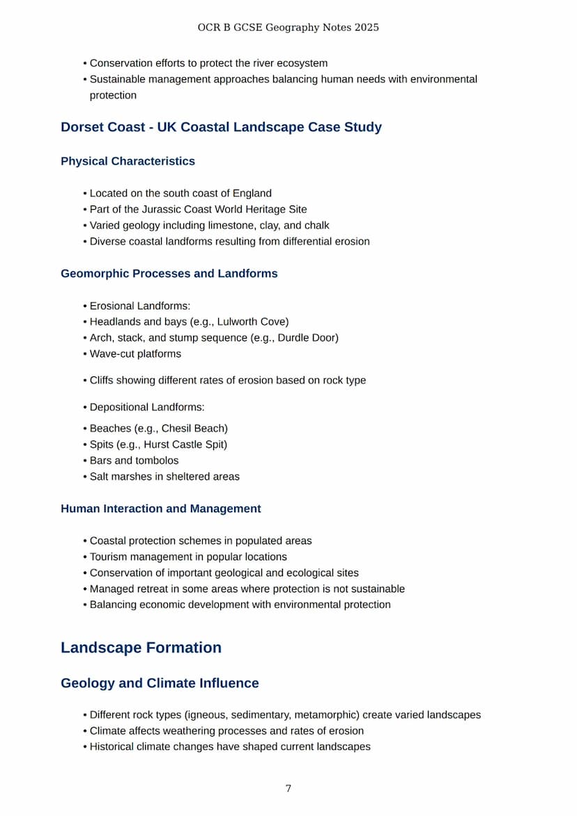 # OCR B GCSE Geography Notes 2025

# OCR B GCSE Geography Notes
2025

Comprehensive revision notes and case studies

Created: 30 March 2025
