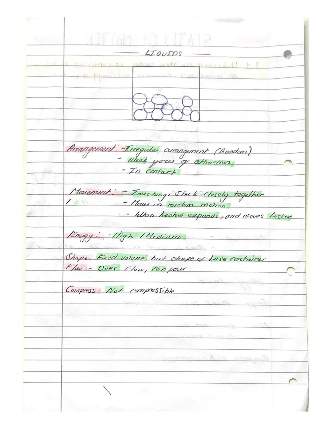 STATES OF MATTER
1.1 Understand the three states of matter in terms.
arrangement, movement and energy of particles
OF
SOLIDS
Arrangement:" -