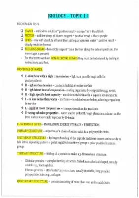 Know TOPIC 1.1 AS LEVEL BIOLOGY WJEC thumbnail