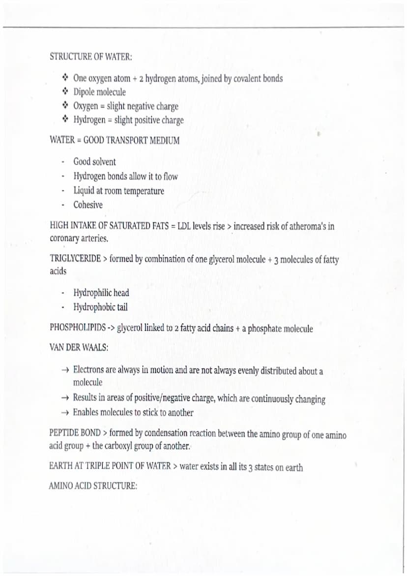 BIOLOGY-TOPIC 1.1
BIOCHEMICAL TESTS:
STARCH -add iodine solution positive result = orange/red > blue/black
PROTEIN-add few drops of biurets 
