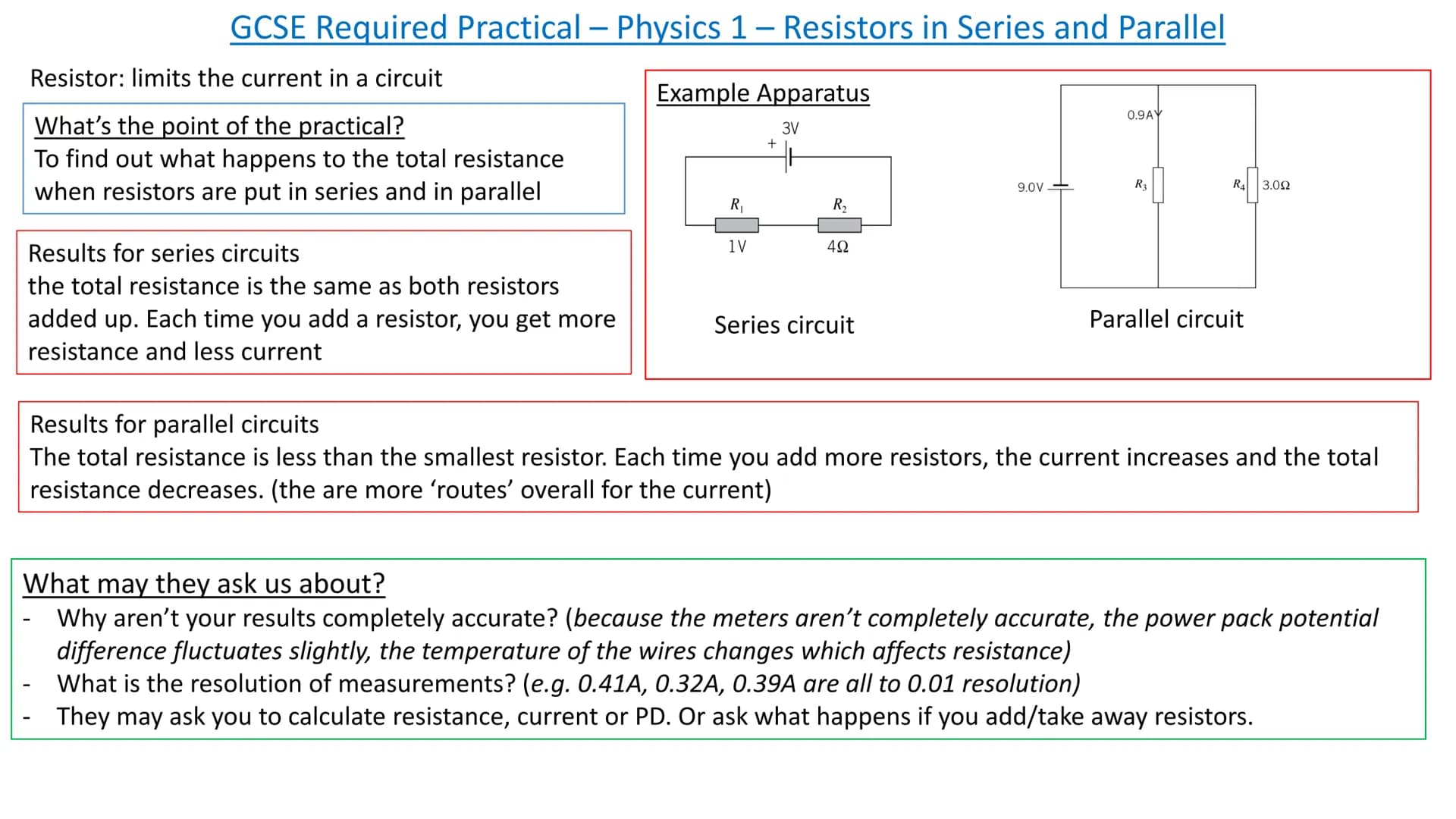 GCSE Required Practical - Physics 1 - Specific Heat Capacity
Specific Heat Capacity: the amount of energy needed to raise the temp of 1kg by