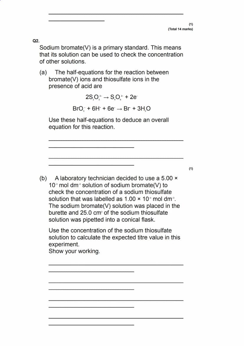 Q1.
This question is about Group 7 chemistry.
(a) Sea water is a major source of iodine.
The iodine extracted from sea water is impure. It i