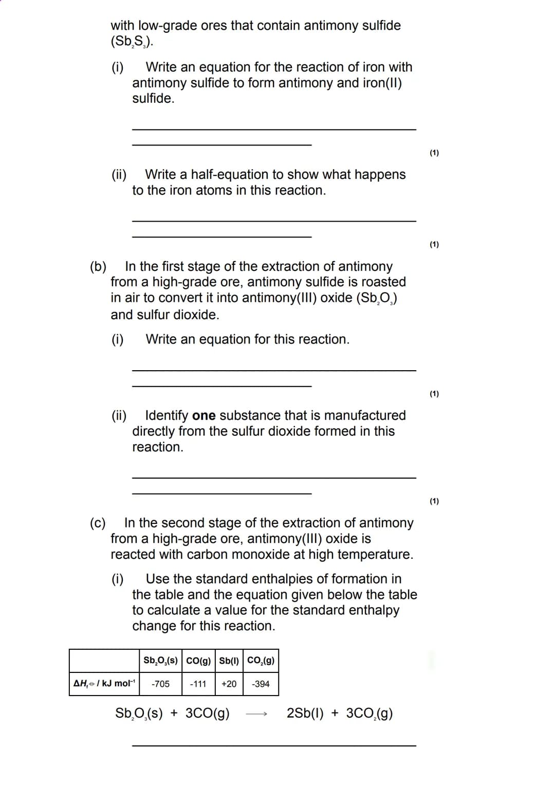 Q1.
This question is about Group 7 chemistry.
(a) Sea water is a major source of iodine.
The iodine extracted from sea water is impure. It i