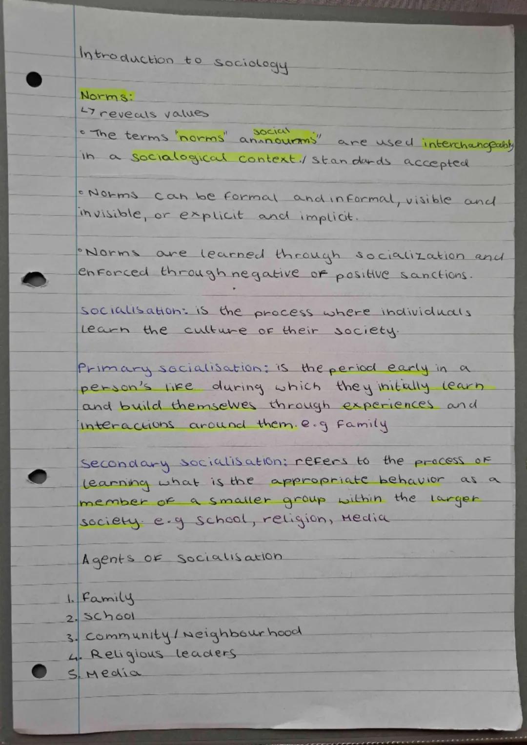 Introduction to sociology 