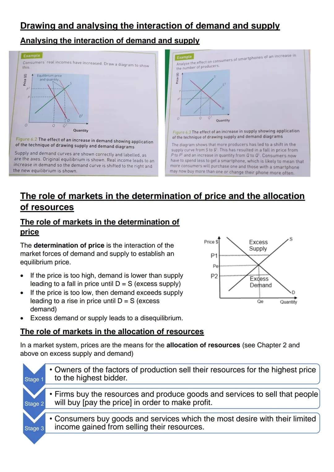 Chapter 6- Price
Price as a reflection of worth and its role in determining an efficient
distribution of resources
In a market economy, pric