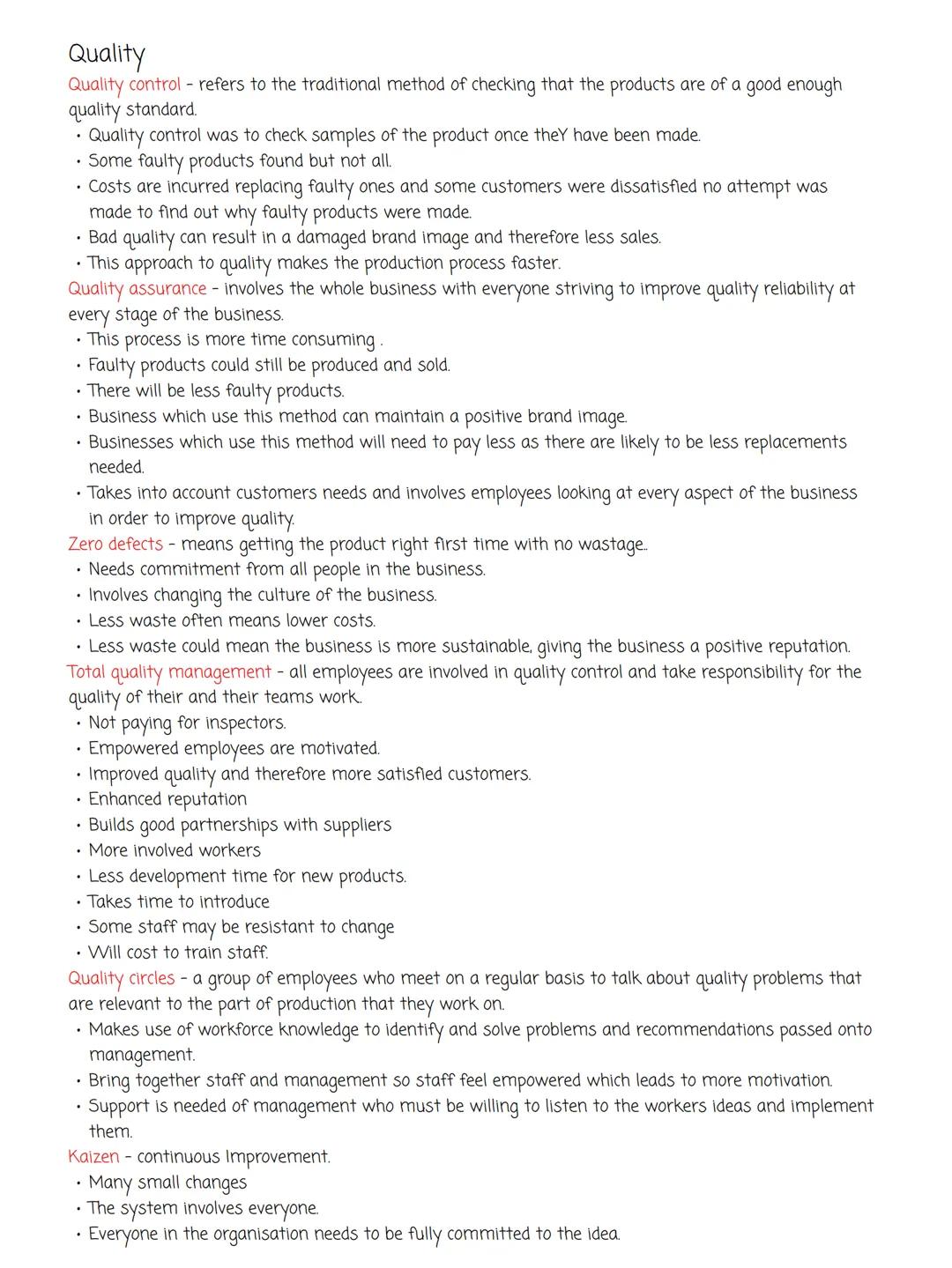 Business Quality notes