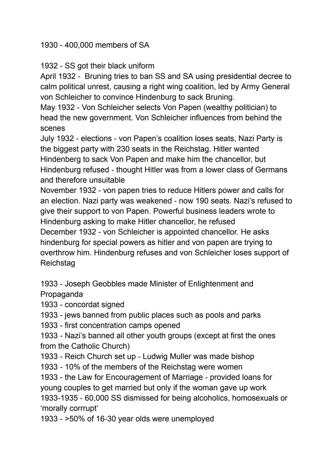 09.11.1918 - Kaiser abdicates
10.11.1918 new republic set up - headed by Erbert
11.11.1918- armistice signed
January 1919 - German worker's 