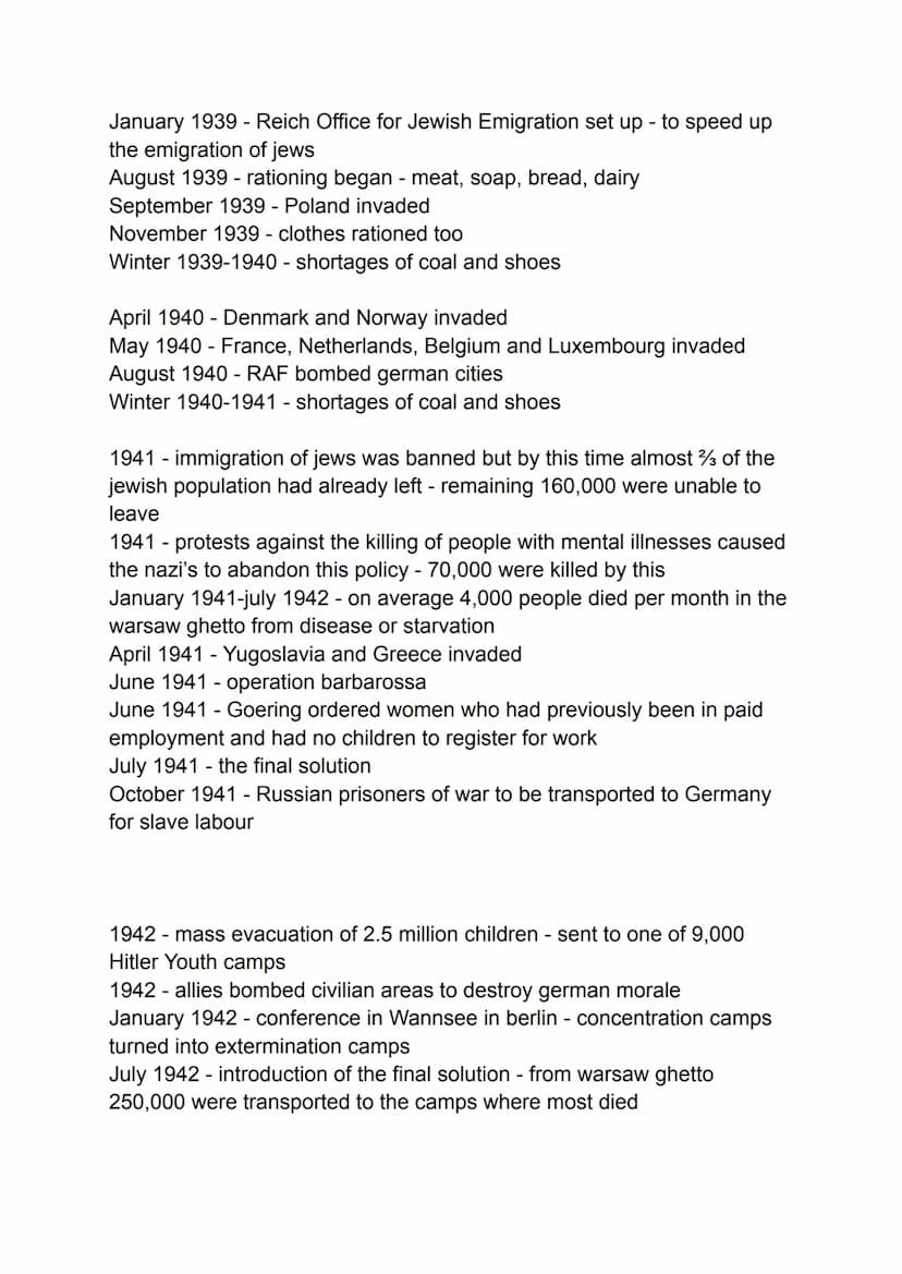 09.11.1918 - Kaiser abdicates
10.11.1918 new republic set up - headed by Erbert
11.11.1918- armistice signed
January 1919 - German worker's 