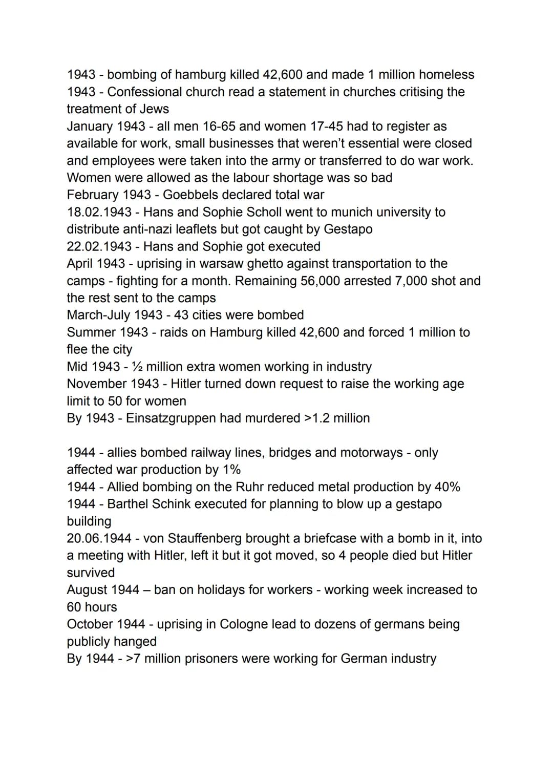 09.11.1918 - Kaiser abdicates
10.11.1918 new republic set up - headed by Erbert
11.11.1918- armistice signed
January 1919 - German worker's 