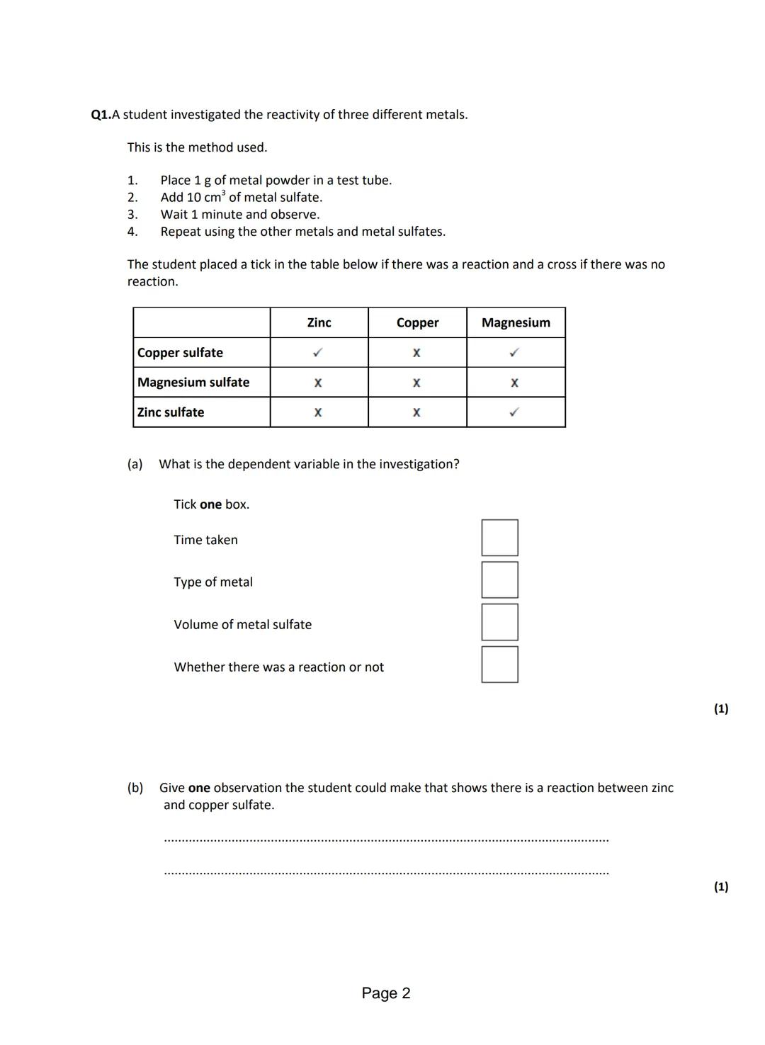 Explore the Reactivity Series with Simple Cells: Zinc and Copper Sulfate Experiment!