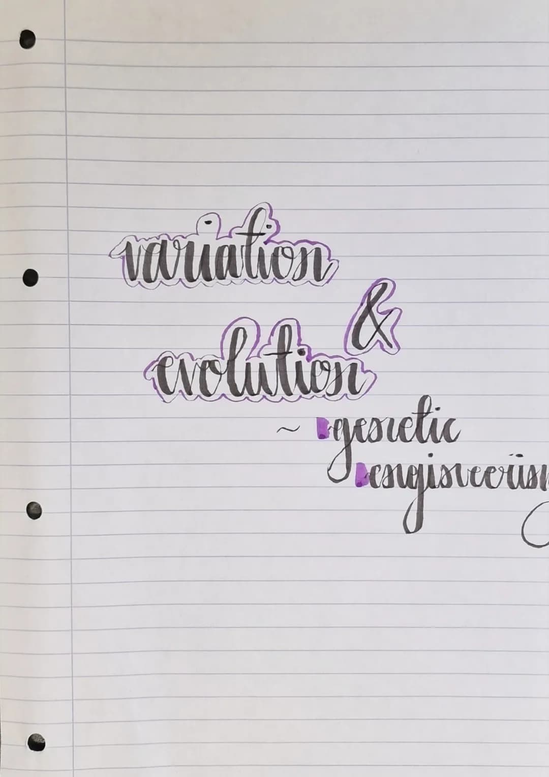 variation
&
evolution
vgesictic
bengistcotint variation
O
• Variation in a species is caused
3
by
Variation is both environmental and inheri