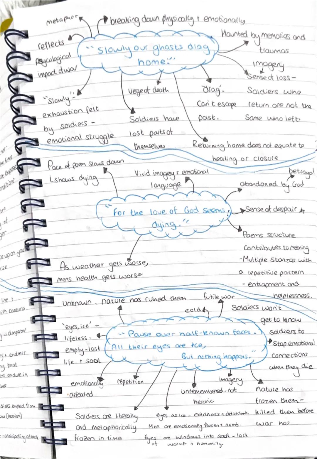 # EXPOSURE

nature is the
enemy

nature-personified and
attacking the men

Our

"Our brains ache, in the merciless iced
winds that knife us.