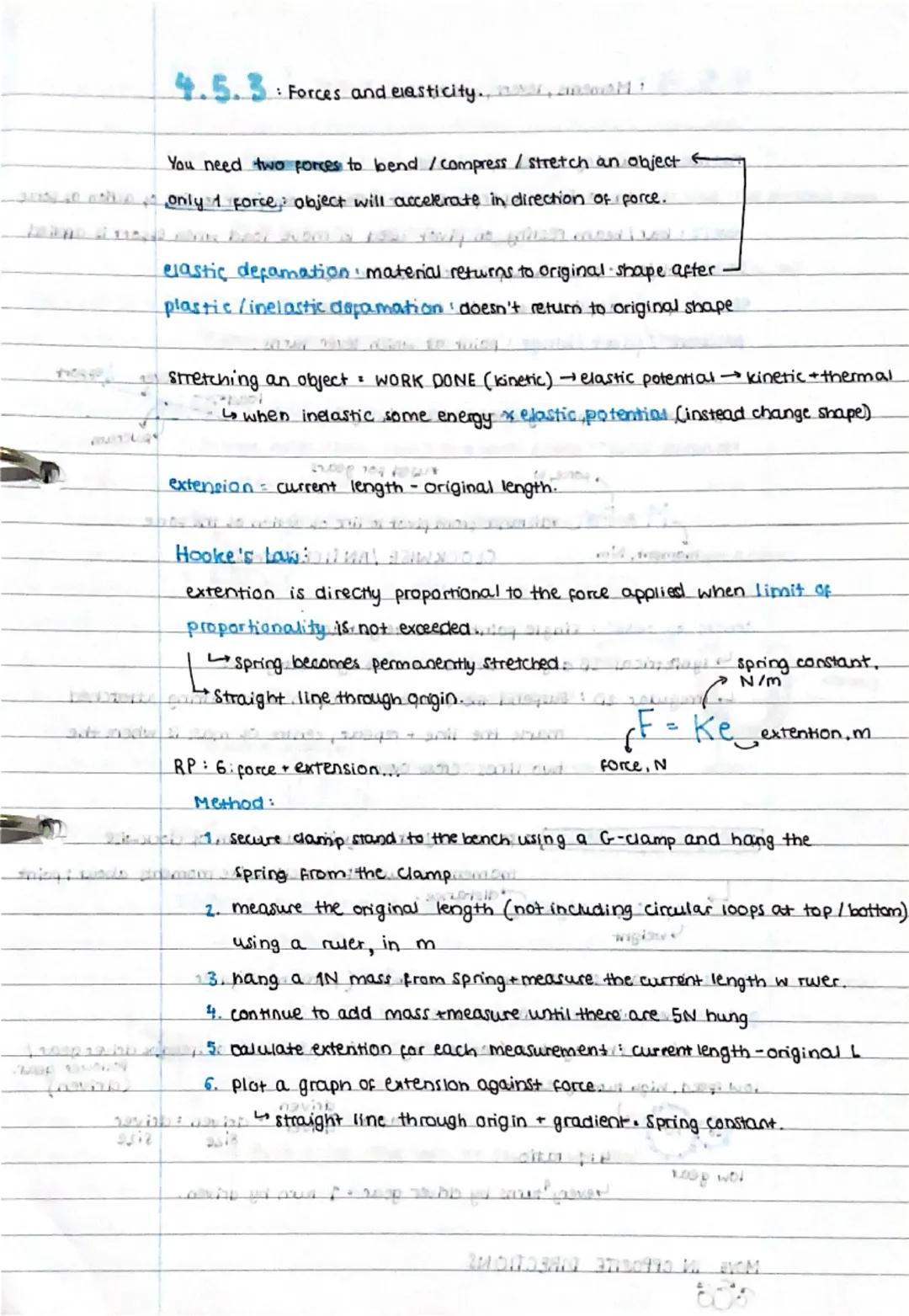 # resultant force = overall force or sum of forces acting on object

- when resultant force = 0, forces are balanced.

- resultant force ≠ 0