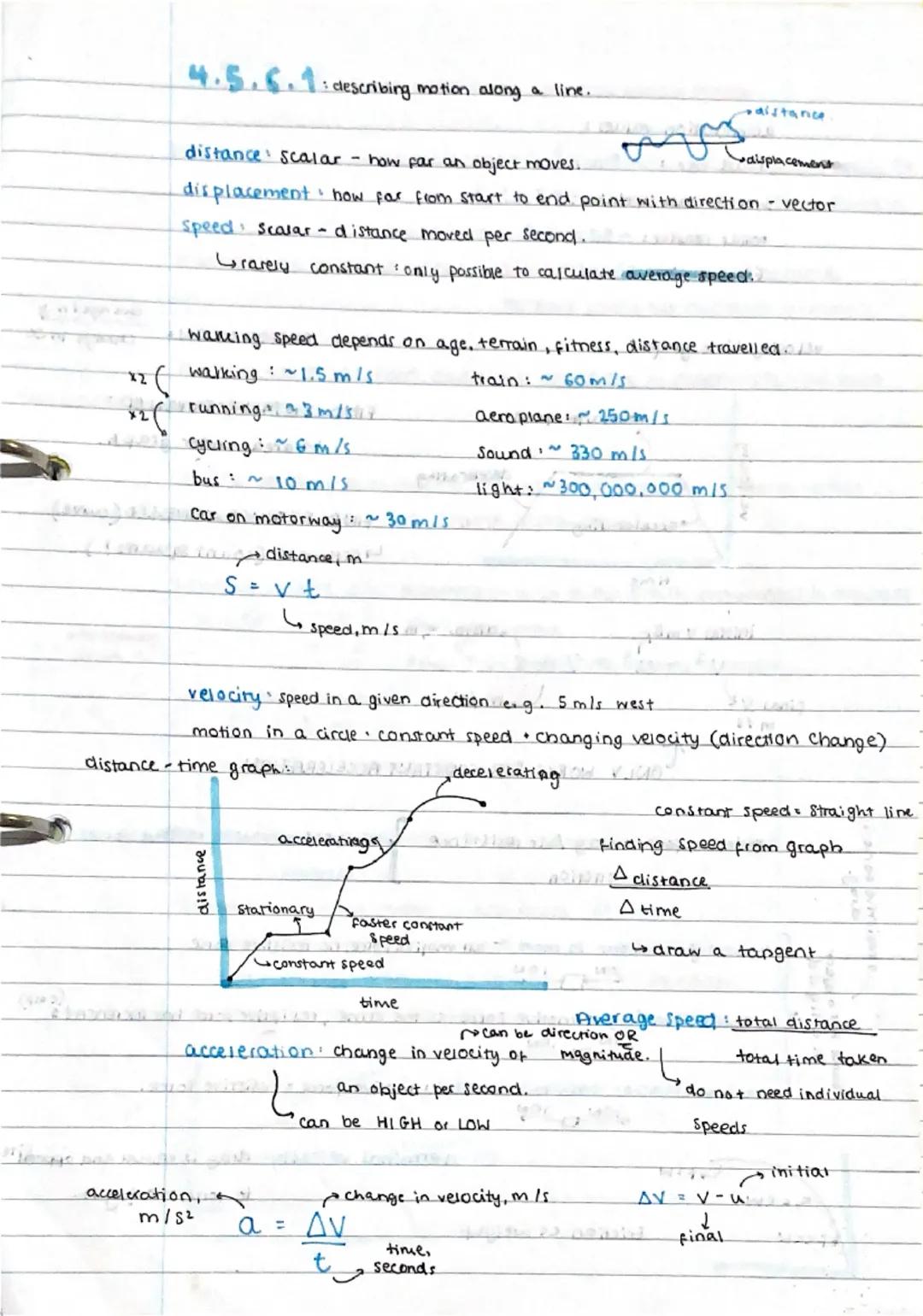 # resultant force = overall force or sum of forces acting on object

- when resultant force = 0, forces are balanced.

- resultant force ≠ 0