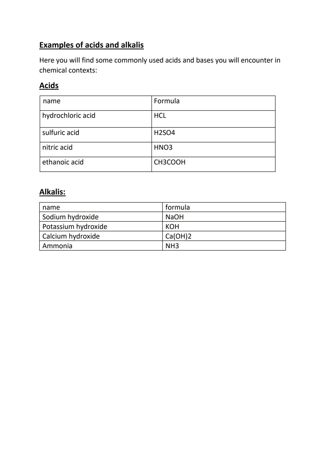# Acids and Alkali

## What are acids and alkalis?

Acids and alkalis are one of the most prominent areas of study and research in
chemistry