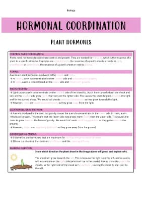 Know GCSE AQA Biology - Plant Hormones thumbnail