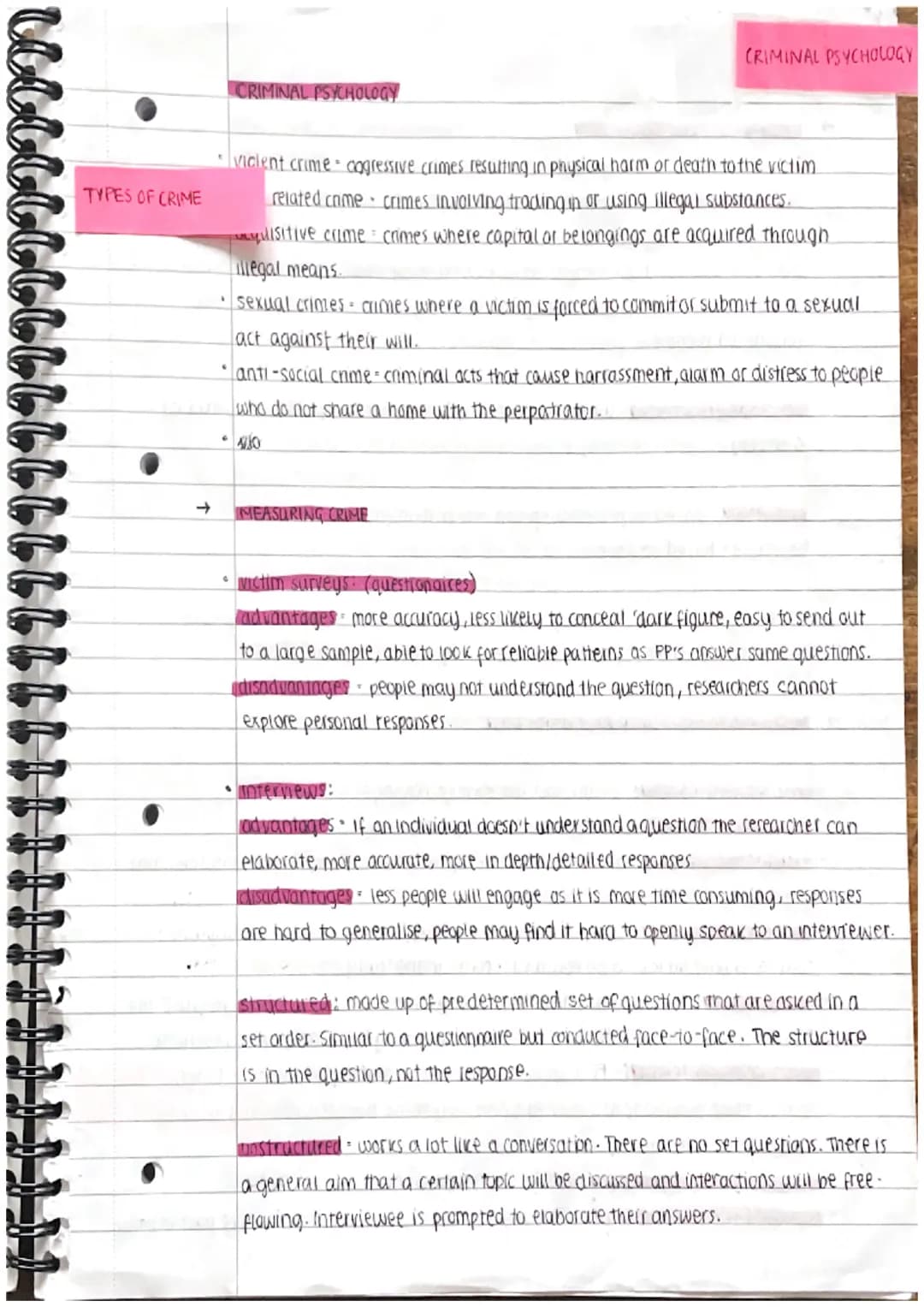 
<p>In criminal psychology, there are various types of crime that are classified based on different factors. These crimes include violent cr