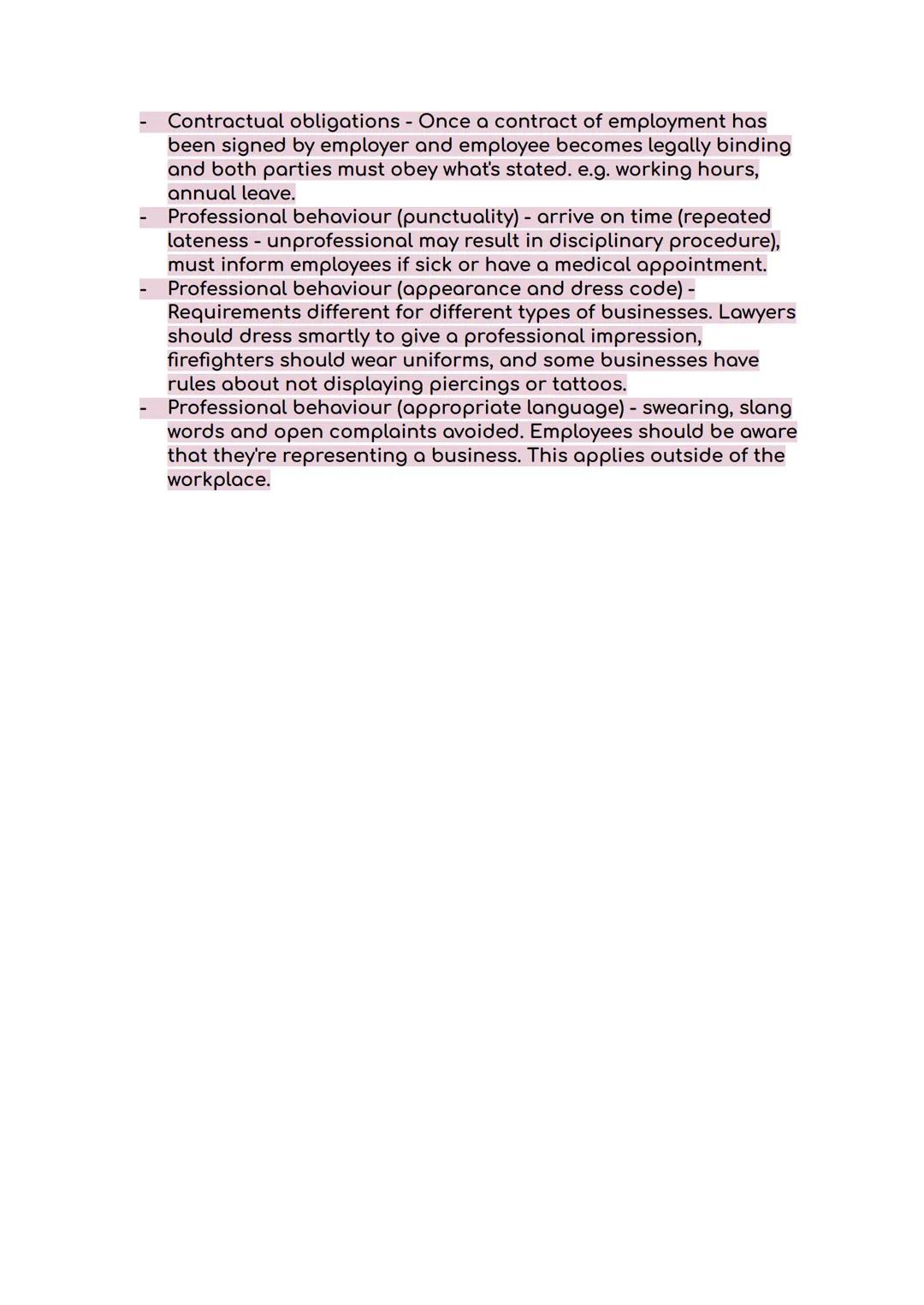 Unit 2 - Working in business
LO1 - Understand protocols to be followed when working in business
Key terms:
Budget = An amount of money given