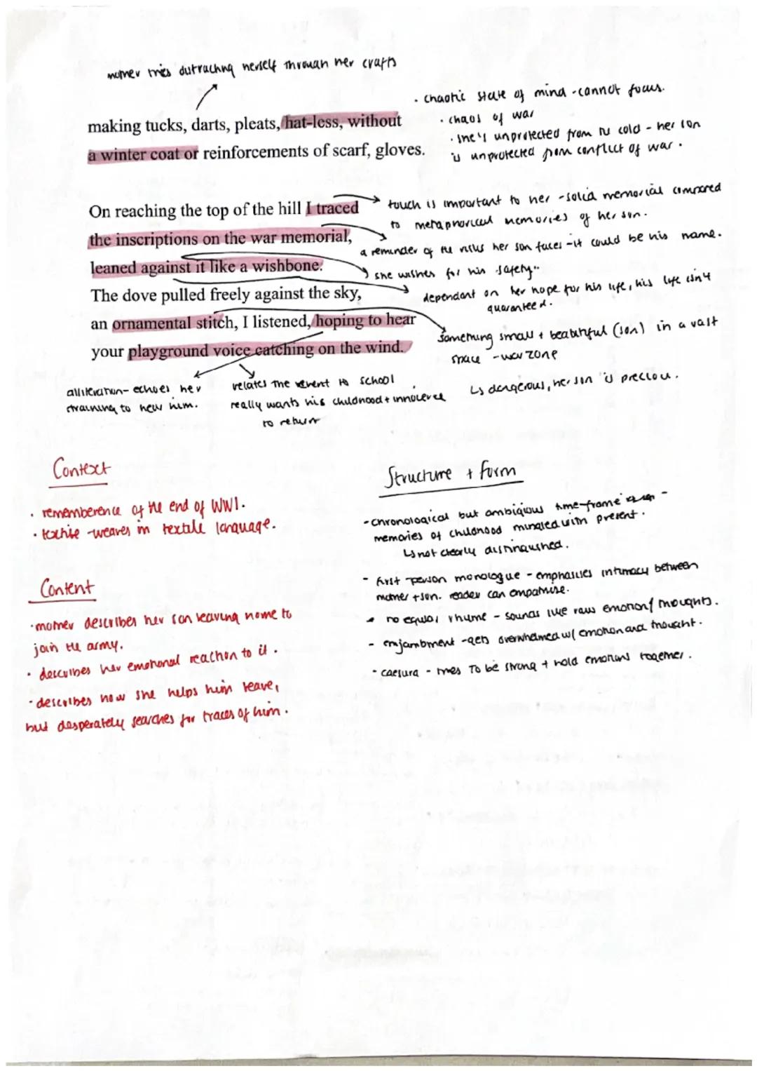 Jane weiv
(b. 1963)
imagery of
an injured
body
Key words:
• tactile · connectera w/ the sense of
.
touch.
Poppies ink to remembrance Poppies