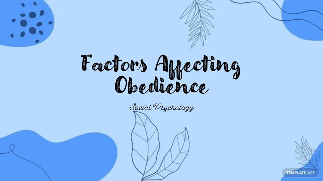 Why Do People Obey? Exploring Obedience in Social Psychology