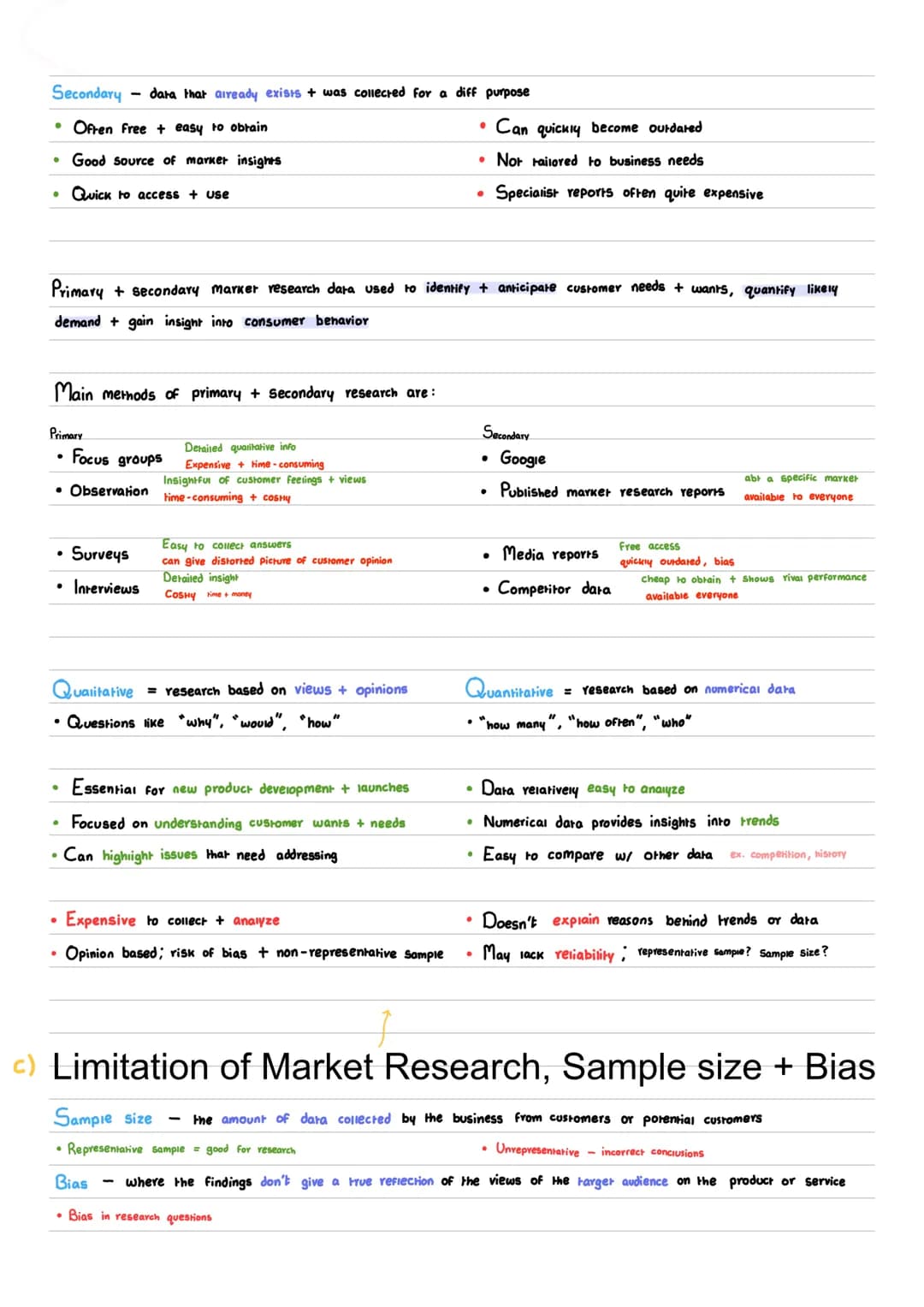 Marketing research involves the gathering + analysis of research to help support the implementation of
marketing strategy. The right kind of