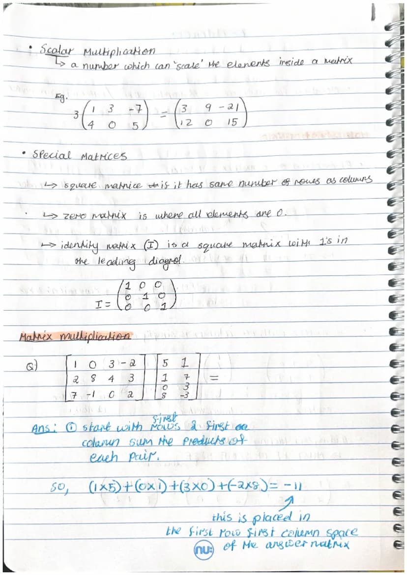 。
Matrix fundamentals.
.
Matrix =
●
array of numbers.
Motation for marrices → (capital letter) / letter with live under
M/m
YO
8. Dimension 