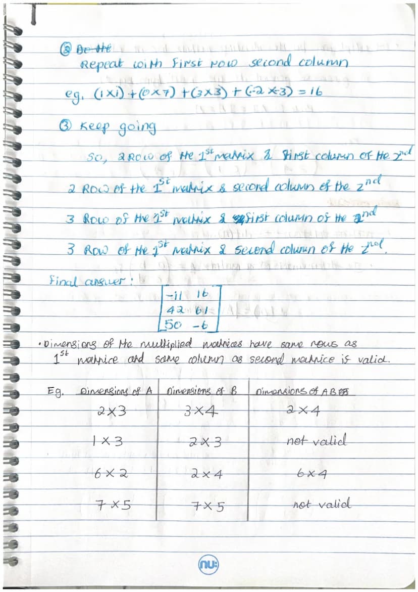 。
Matrix fundamentals.
.
Matrix =
●
array of numbers.
Motation for marrices → (capital letter) / letter with live under
M/m
YO
8. Dimension 
