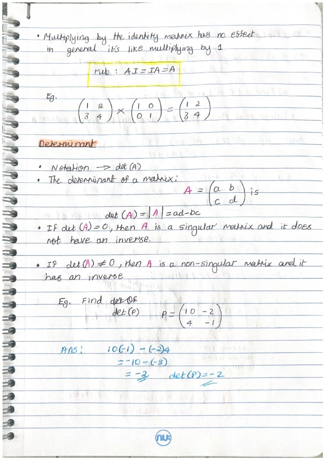 。
Matrix fundamentals.
.
Matrix =
●
array of numbers.
Motation for marrices → (capital letter) / letter with live under
M/m
YO
8. Dimension 