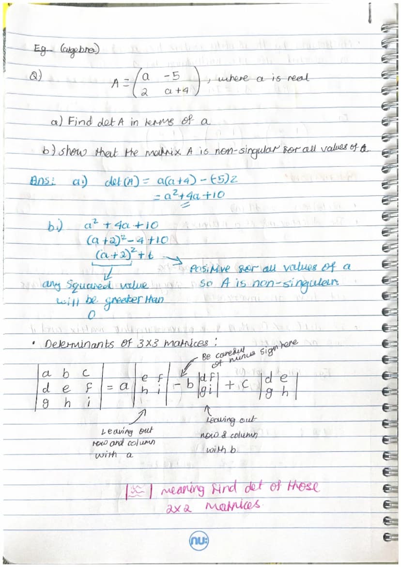 。
Matrix fundamentals.
.
Matrix =
●
array of numbers.
Motation for marrices → (capital letter) / letter with live under
M/m
YO
8. Dimension 