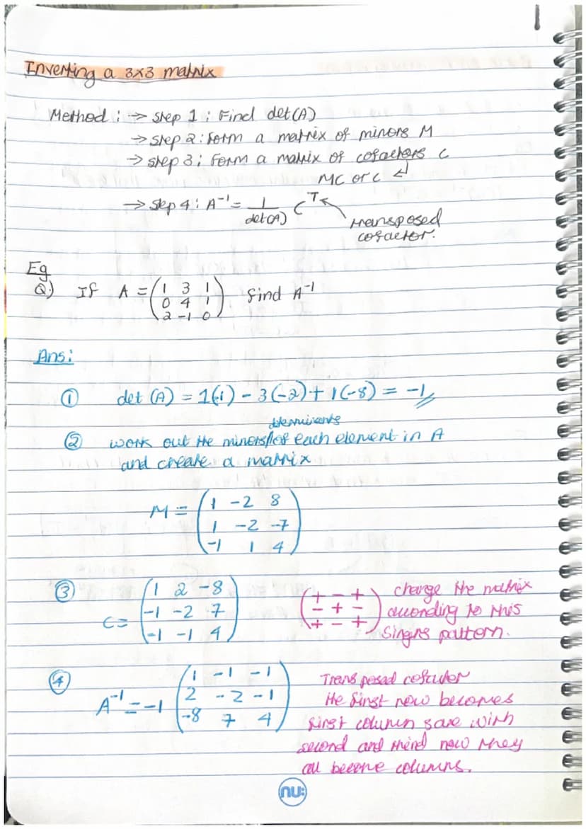 。
Matrix fundamentals.
.
Matrix =
●
array of numbers.
Motation for marrices → (capital letter) / letter with live under
M/m
YO
8. Dimension 