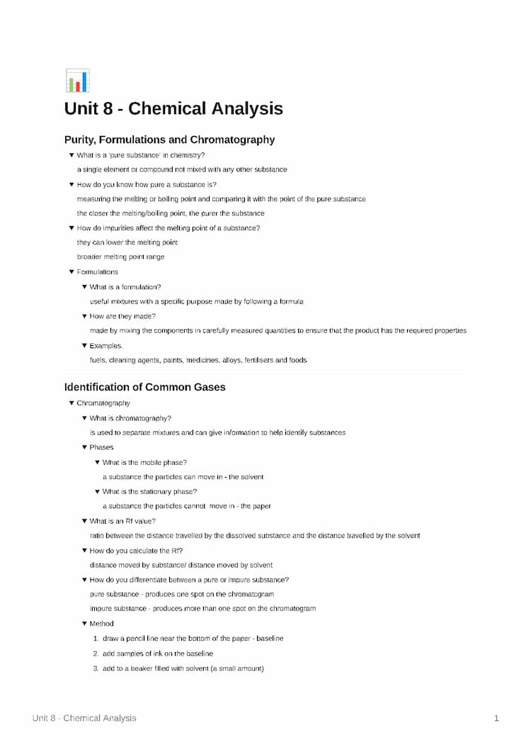 Know GCSE Chemical Analysis  thumbnail