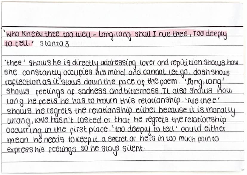 when we two parted-Romantic Love
Lord Byron
Key Quotes:
When we two parted. In silence and tears- Half broken-hearted.
To sever for years,' 