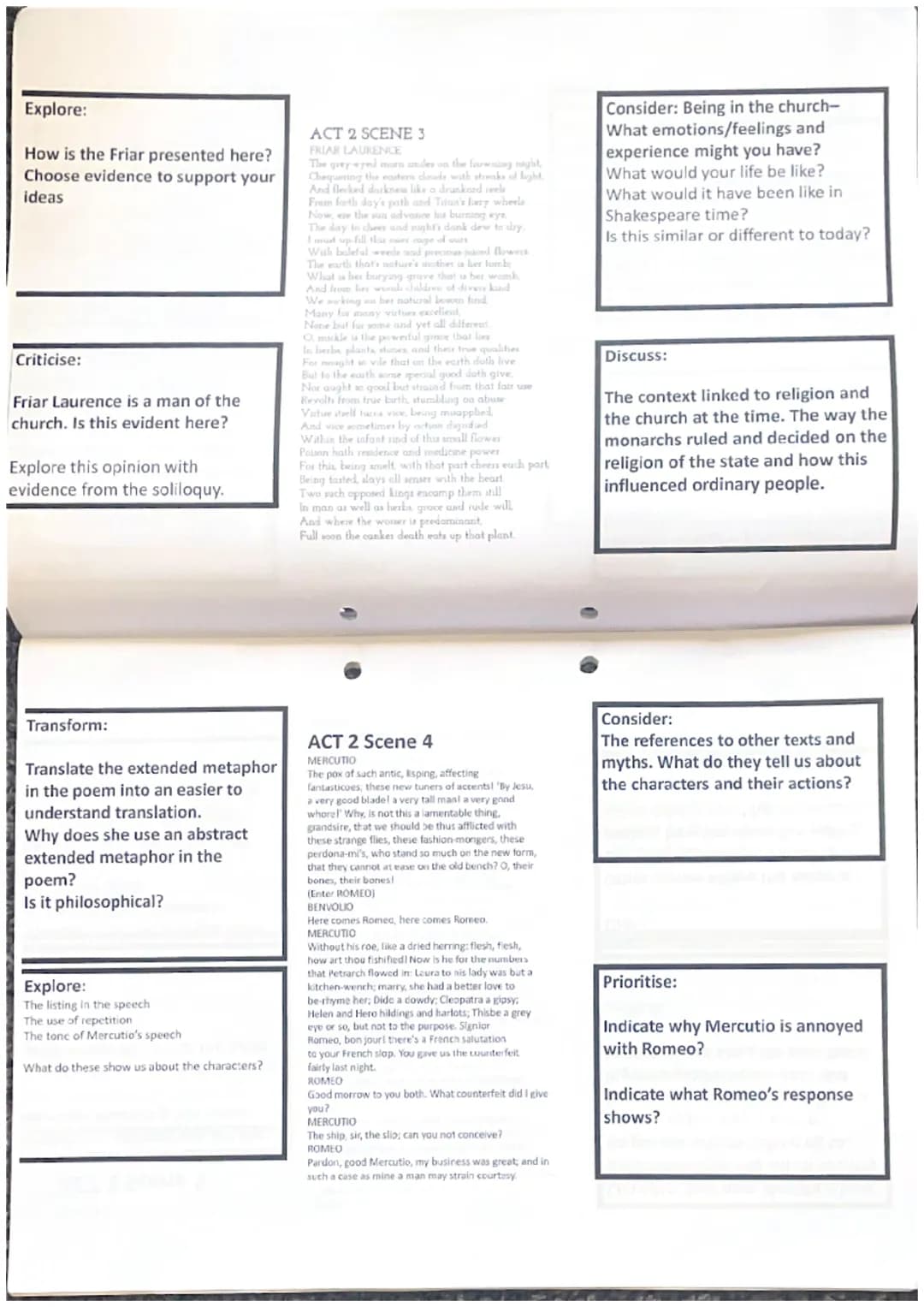 LOVE
Romeo and Juliet
Summer Revision Transform:
Describe the story of
the prologue. What
happens, what do you
think and feel about
being to