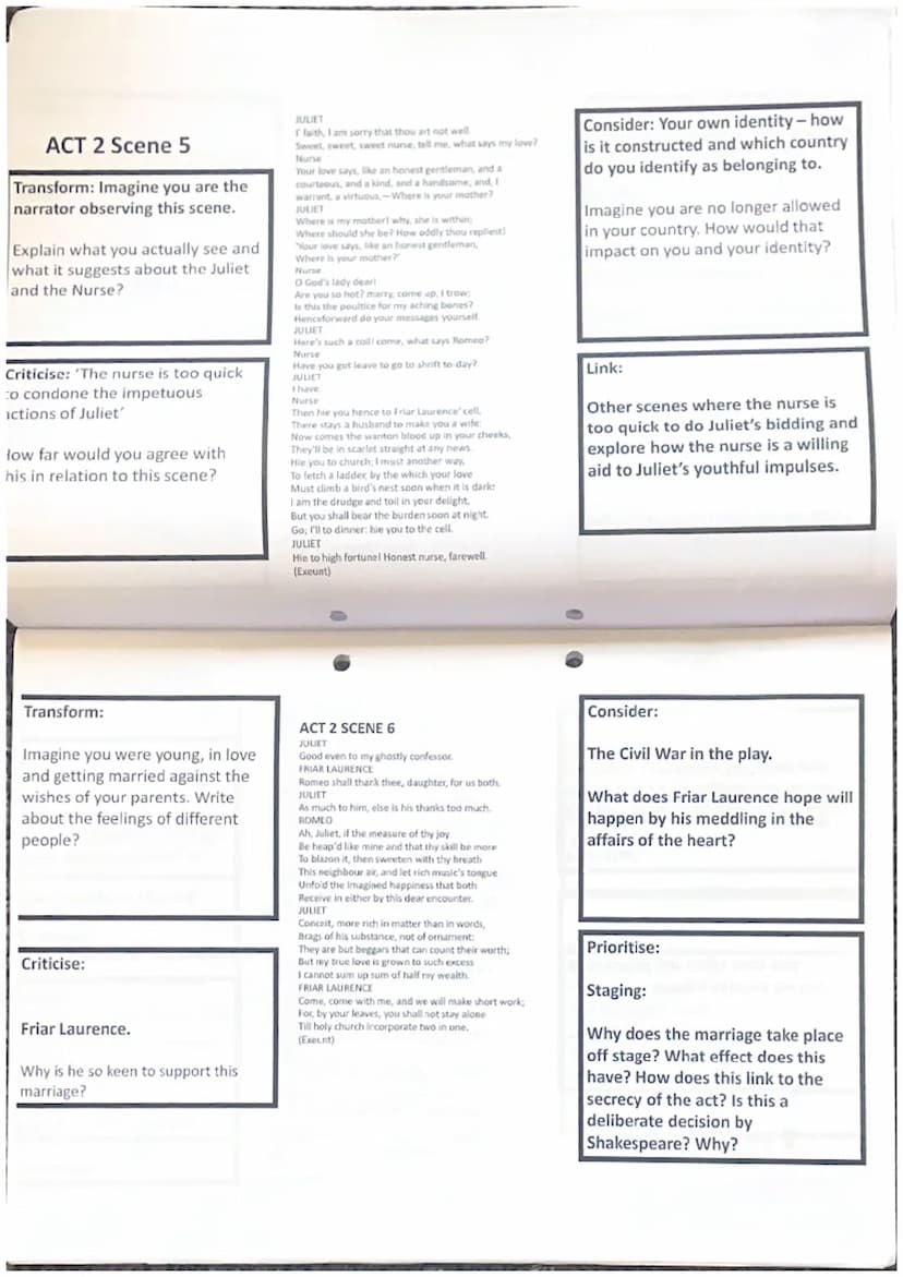 LOVE
Romeo and Juliet
Summer Revision Transform:
Describe the story of
the prologue. What
happens, what do you
think and feel about
being to