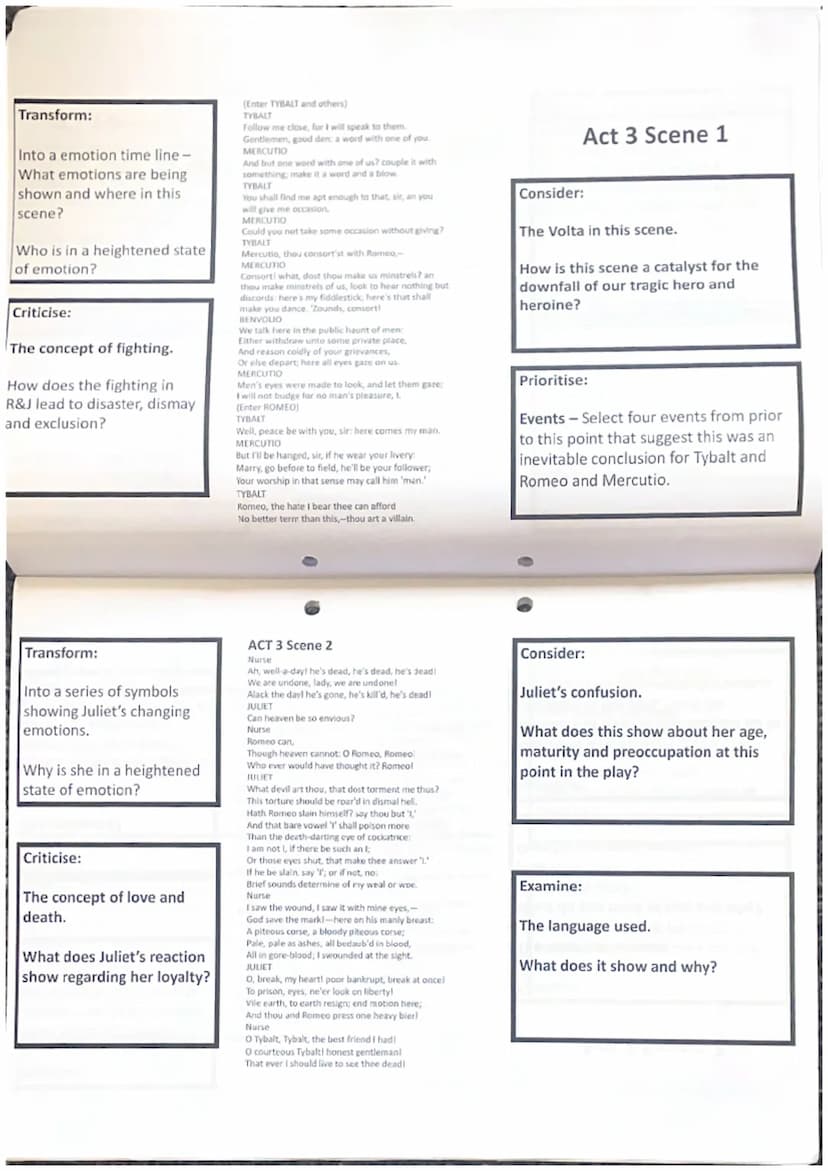 LOVE
Romeo and Juliet
Summer Revision Transform:
Describe the story of
the prologue. What
happens, what do you
think and feel about
being to